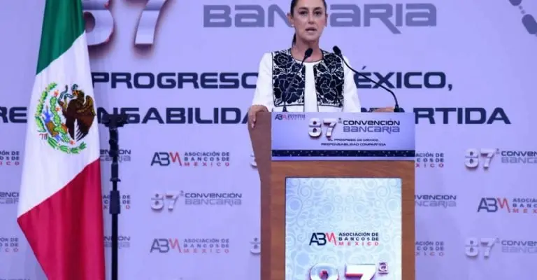 Claudia Sheinbaum en su participación dentro de la Convención Nacional BancariaFoto: Carlos Alberto Cuartoscuro