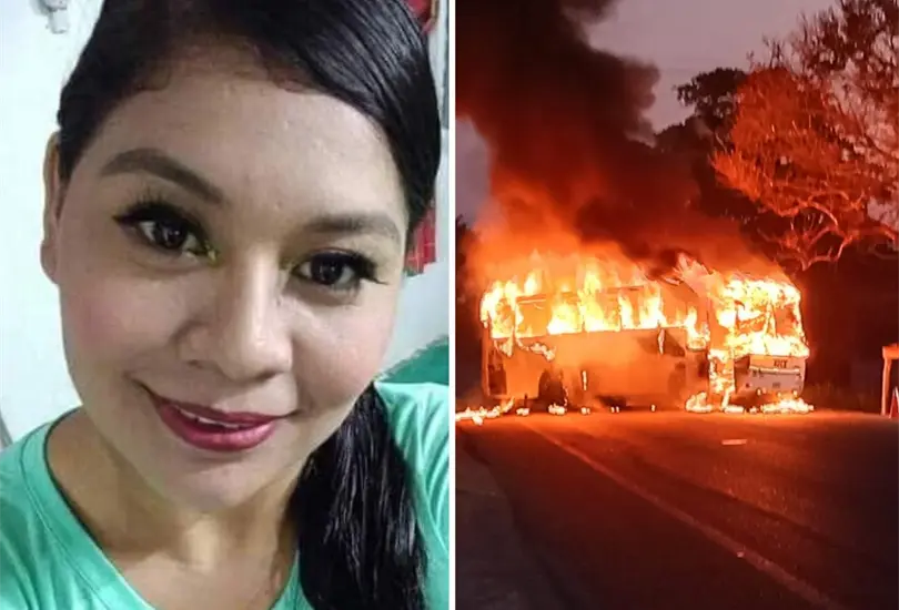 Jessica dio su vida para salvar a su hijo de cami&oacute;n en llamas. 