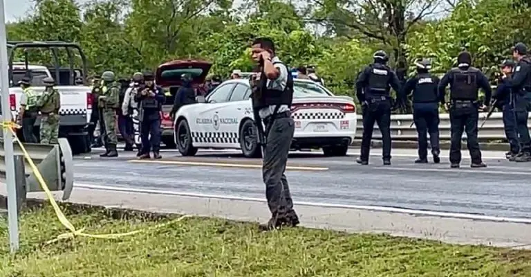 Elementos de la Guardia Nacional resguardaron la zona durante la mañanaFoto: Redes