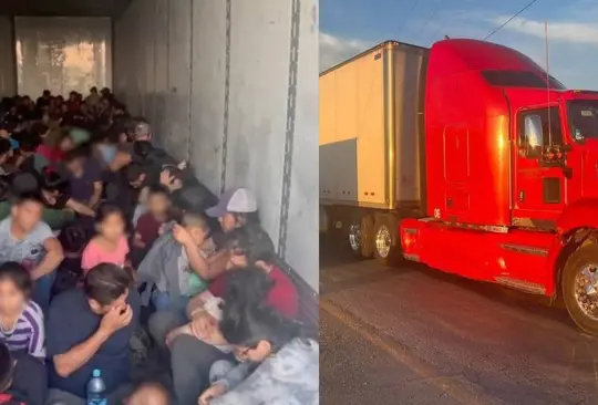 Hallan 131 migrantes en una caja de tráiler abandonada en el desierto de Chihuahua