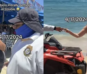 Turista extranjera genera debate al ofenderse por música banda en la playa de Cabo San Lucas