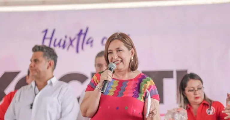 La candidata se presentó recientemente en Huixtla para dar una conferencia de prensaFoto: X @XochitlGalvez