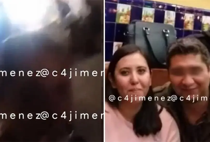 Miguel junto a su novia Andrea.