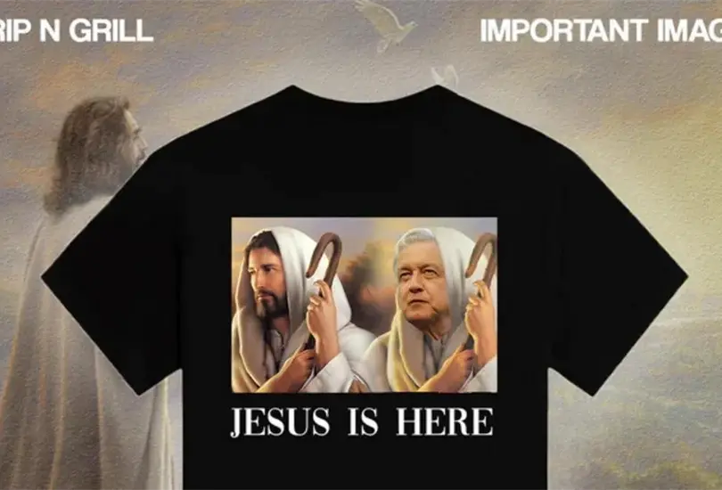 Nueva playera con polémica comparación Nueva playera con polémica comparación
