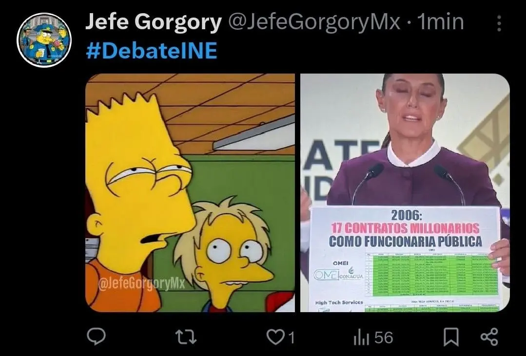 Hay quienes no pudieron ver los carteles de la morenista. 