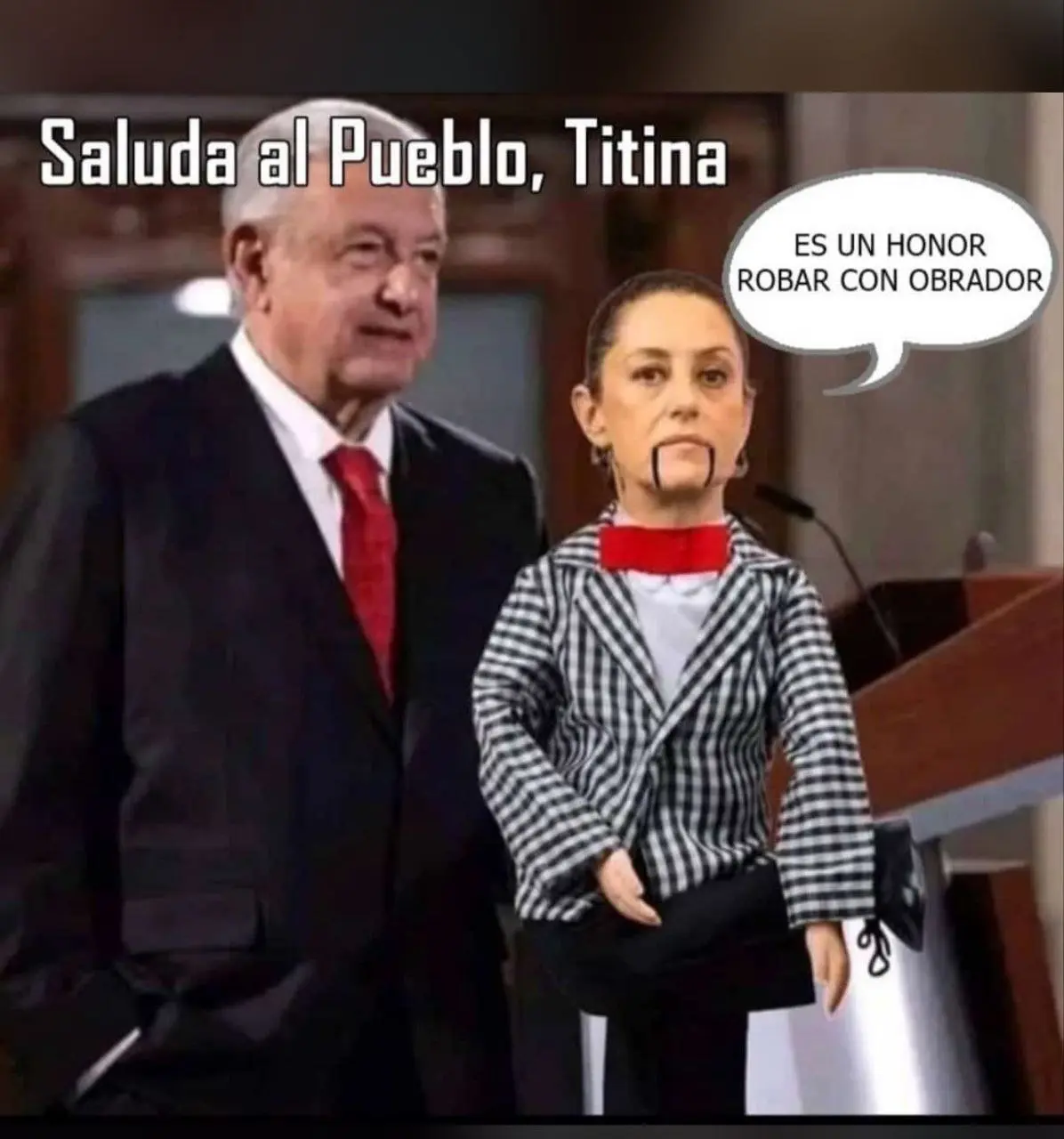 Las referencias sobre AMLO, no se hicieron esperar. 