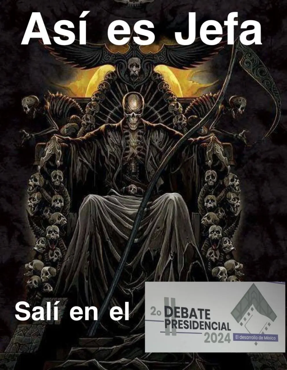 Y la Santa Muerte volvió a aparecer. 