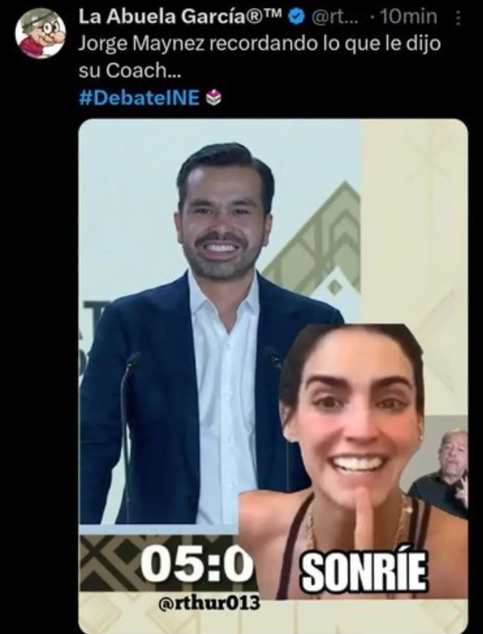 La sonrisa de Máynez no se hizo esperar. 