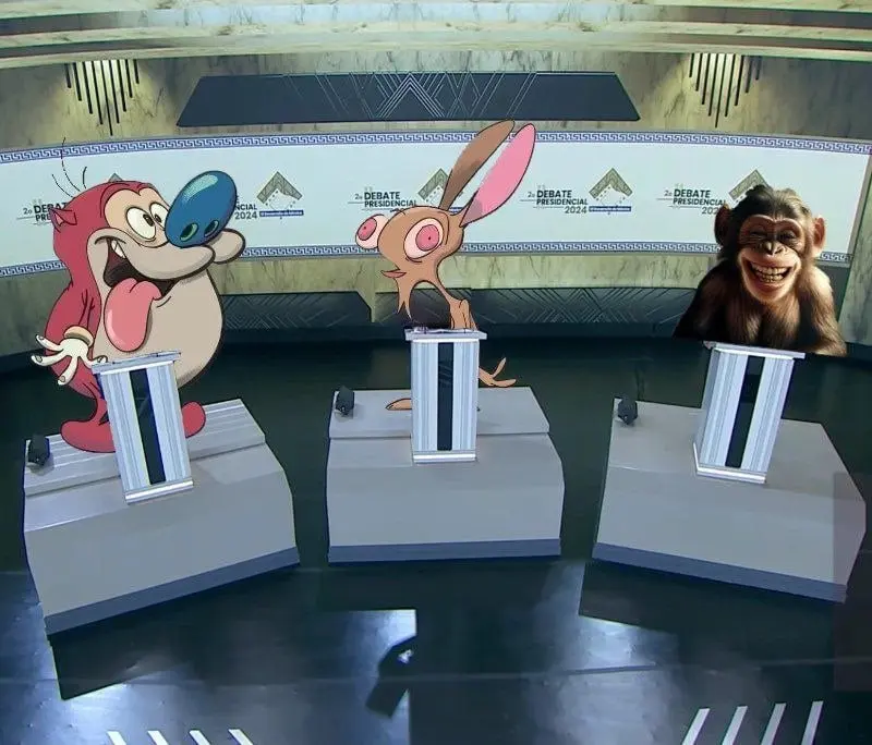 Los tres presidenciables en México. 