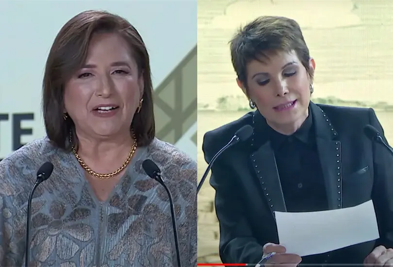 Segundo debate presidencial: el momento en el que Adriana P&eacute;rez Ca&ntilde;edo rega&ntilde;&oacute; a X&oacute;chitl G&aacute;lvez
