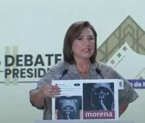 Xóchitl Gálvez denuncia a Morena en el Segundo Debate Presidencial: "se ha convertido en un narcopartido"