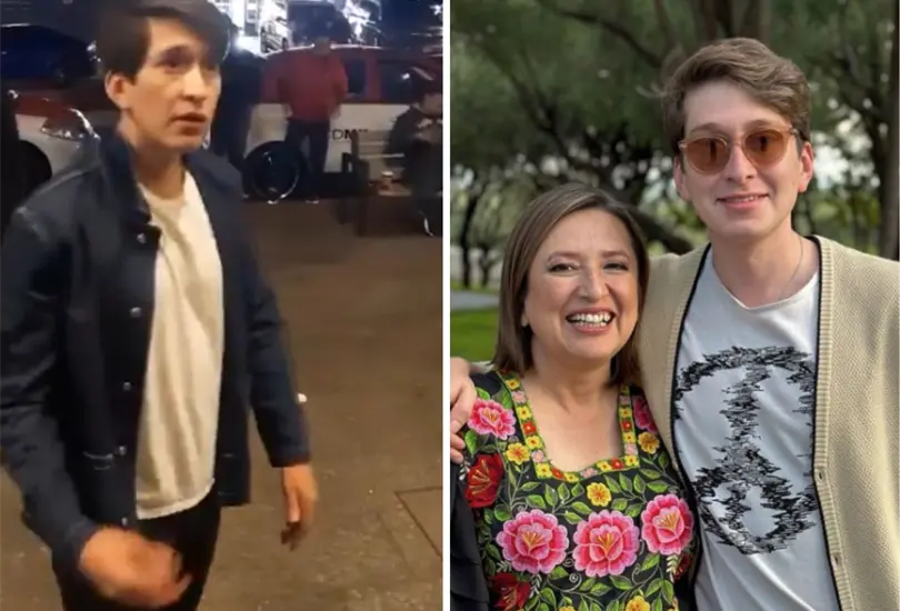 El hijo de X&oacute;chitl G&aacute;lvez fue exhibido en video. 