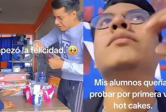 Profesor conmueve a sus alumnos con una dulce sorpresa: ¡Hot Cakes por primera vez! Profesor conmueve a sus alumnos con una dulce sorpresa: ¡Hot Cakes por primera vez!