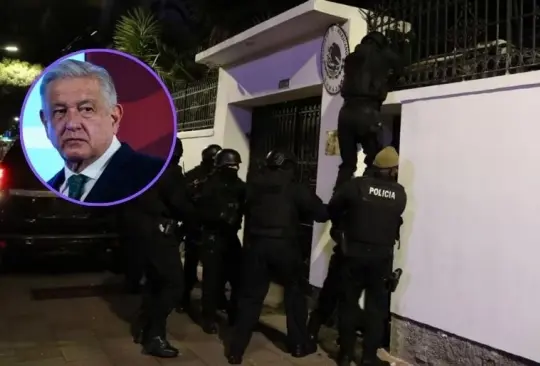 Integrantes de la Policía ecuatoriana irrumpen en la Embajada de México para detener al ex vicepresidente Jorge Glas.