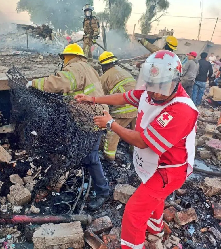 Cruz Roja en Puebla confirmó el deceso de 4 personasFoto: X @CruzRojaPue