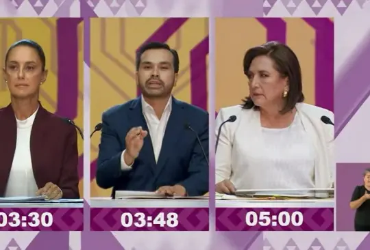 Se lo robó la candidata del PRIAN: caos en el debate presidencial por fallas con el reloj