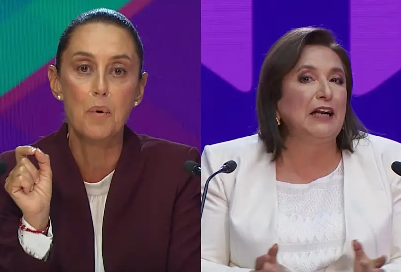 "Lo peor adem&aacute;s de ser mentirosa es ser corrupta: as&iacute; exhibi&oacute; Sheinbaum a G&aacute;lvez en el primer debate presidencial