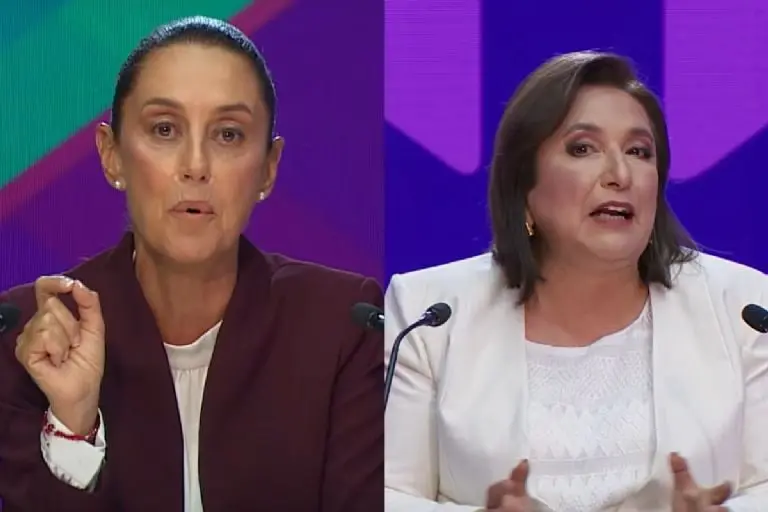 Tras ataques, Sheinbaum y Gálvez cierran debate con inesperado beso de despedida - Especial