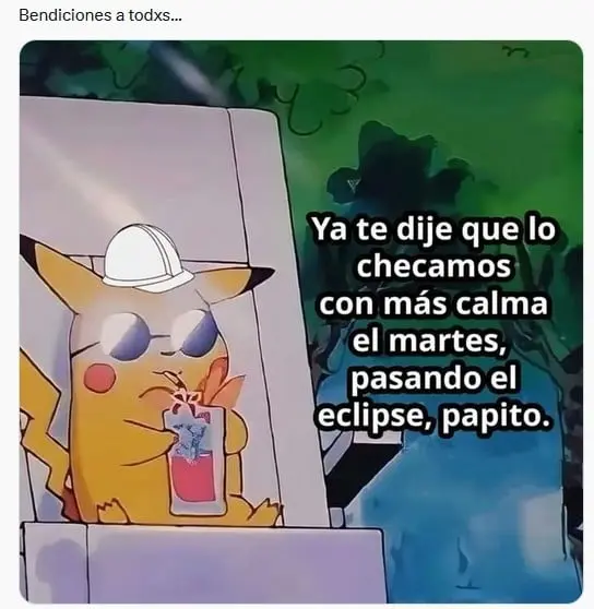 Despu&eacute;s meses de espera M&eacute;xico pudo presenciar el eclipse solar 2024 y los memes no pudieron faltar