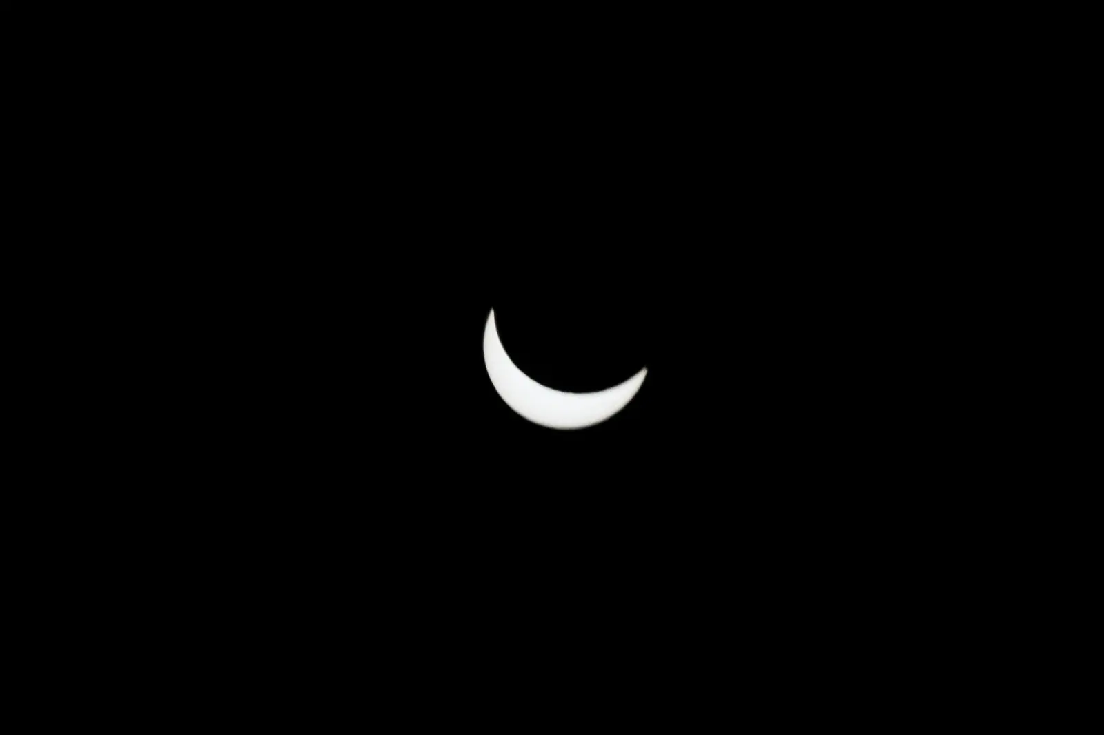 Así se vio el Eclipse Solar desde Ciudad de México.