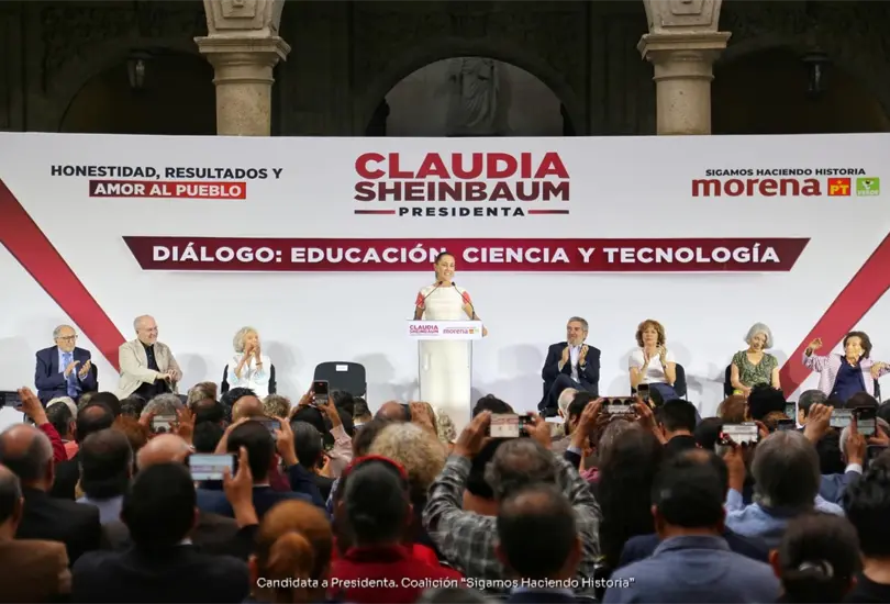 Sheinbaum promete libertad de investigación a científicos y académicos Sheinbaum promete libertad de investigación a científicos y académicos