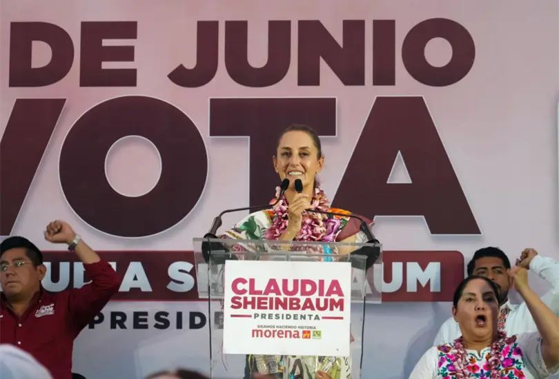 Claudia Shienbaum, candidata presidencial de la coalición Sigamos Haciendo Historia resalta la importancia de fortalecer las empresas nacionales en Veracruz. Claudia Shienbaum, candidata presidencial de la coalición Sigamos Haciendo Historia resalta la importancia de fortalecer las empresas nacionales en Veracruz.