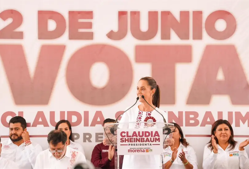 La candidata fue bien recibida por la poblaci&oacute;n asistente