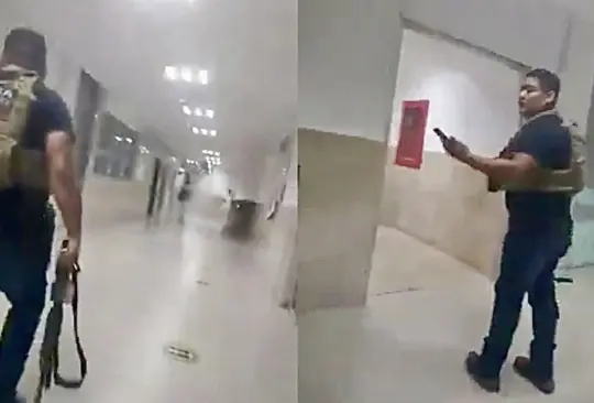 VIDEO | Terror en hospital de Tamaulipas: policía interviene para arrestar a presunto sicario