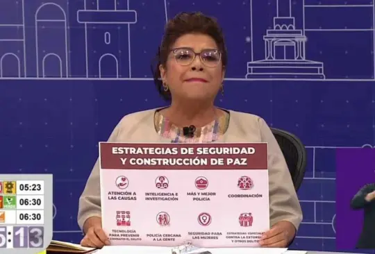 La candidata difundió algunos de sus puntos en materia de seguridad para la CDMX