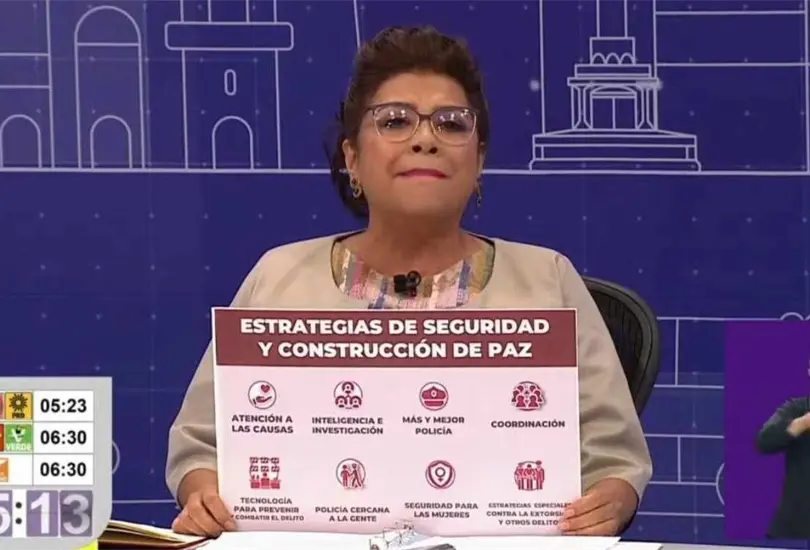 La candidata difundi&oacute; algunos de sus puntos en materia de seguridad para la CDMX