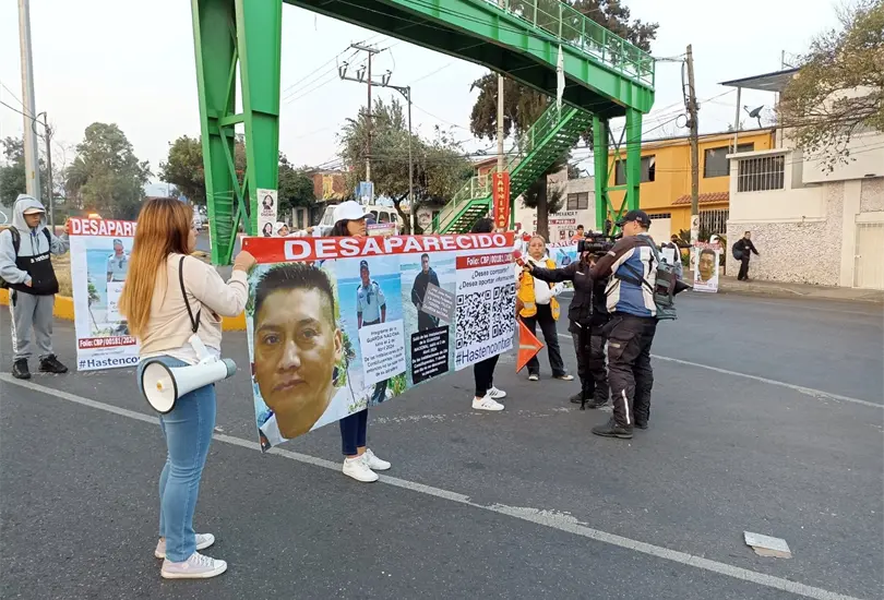 Protestan por desaparici&oacute;n de miembro de la Guardia Nacional
