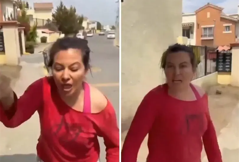 Mujer agrede a repartidor de Rappi. 