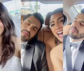 Joven es sorprendido durmiendo en el auto en el día de su boda | VIDEO