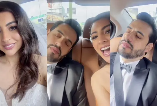 Joven es sorprendido durmiendo en el auto en el día de su boda | VIDEO