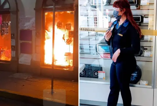 Queman Coppel tras feminicidio de Eva Liliana. Queman Coppel tras feminicidio de Eva Liliana.
