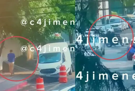 Filtran video del momento exacto en el que asesinaron a empresario que viajaba en un scooter 