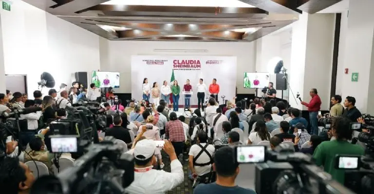 Claudia Sheinbaum durante su encuentro en Tepic, Nayarit | Foto: Claudia Sheinbaum