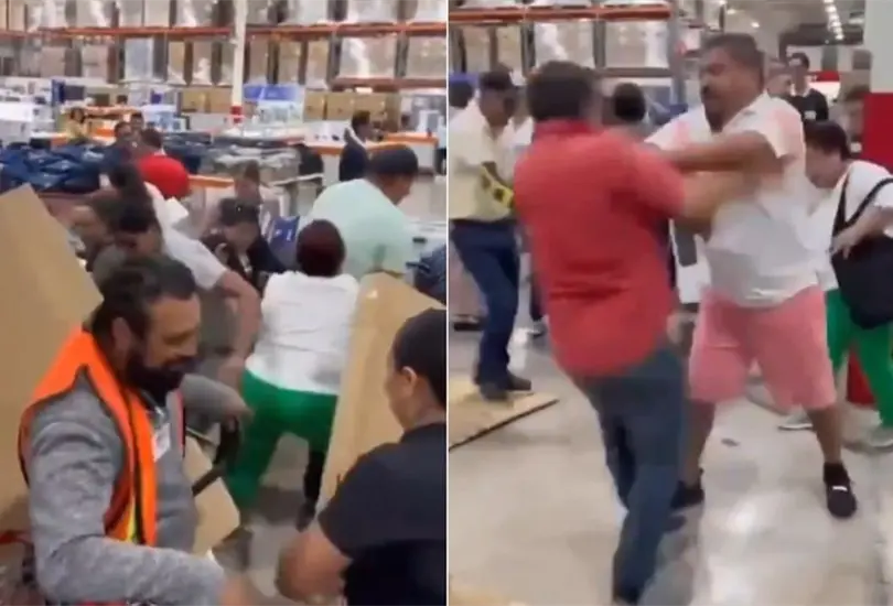 VIDEO| Clientes de Costco se agarran a trancazos por los ventiladores: "lo que hace el calor"
