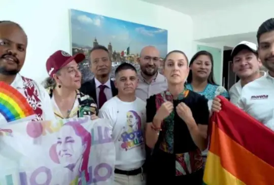 Acompañada de otros morenistas, Claudia Sheinbaum lanzó un video a sus redes sociales difundiendo su apoyo a la comunidad LGBTQ+ Acompañada de otros morenistas, Claudia Sheinbaum lanzó un video a sus redes sociales difundiendo su apoyo a la comunidad LGBTQ+