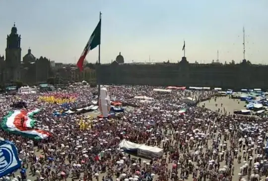 Gobierno capitalino reporta 95 mil asistentes a la marcha de la Marea Rosa en el Zócalo Gobierno capitalino reporta 95 mil asistentes a la marcha de la Marea Rosa en el Zócalo