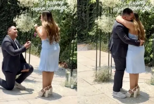 "Que romántico": Hombre rompe sus pantalones en plena pedida de matrimonio | VIDEO