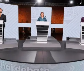 Entre acusaciones de corrupción y crimen organizado, así fue el ÚLTIMO cara a cara entre Sheinbaum, Gálvez y Máynez