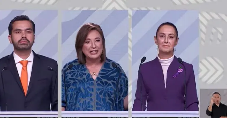 Gálvez se lanzó contra Sheinbaum. Foto: INE.