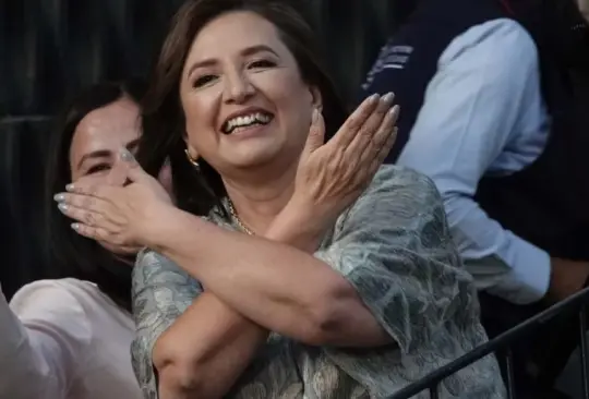 La candidata presidencial presumió que empató las encuestas 