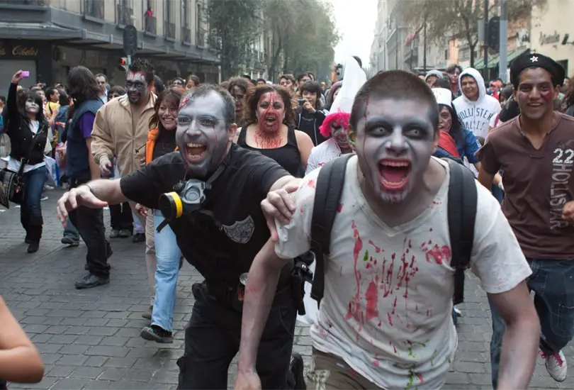El cine de terror de los g&eacute;neros m&aacute;s vistos en M&eacute;xico, tanto que hasta marchas zombie se hacen en la capital