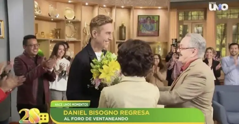 En su regreso a Ventaneando Daniel Bisogno fue bien recibido por sus compañeros y la producciónFoto: Ventaneando