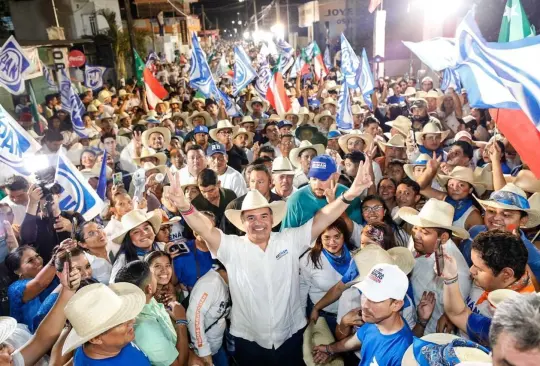 El candidato busca ganar la gobernatura las próximas elecciones del 2 de junio.