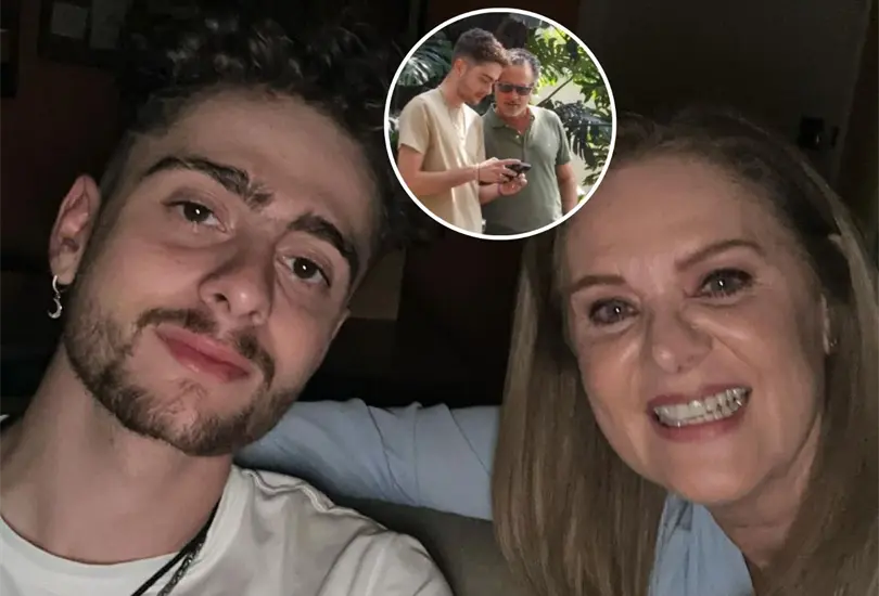 La reacci&oacute;n de Erika Buenfil a las fotos de su hijo con Ernesto Zedillo Jr. 