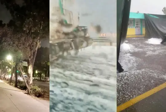 Tormentas inesperadas: lluvias con granizo en Ecatepec y alerta por fuertes vientos en la CDMX