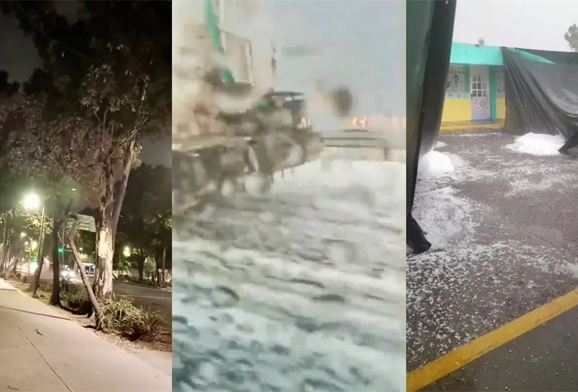 Tormentas inesperadas: lluvias con granizo en Ecatepec y alerta por fuertes vientos en la CDMX Tormentas inesperadas: lluvias con granizo en Ecatepec y alerta por fuertes vientos en la CDMX